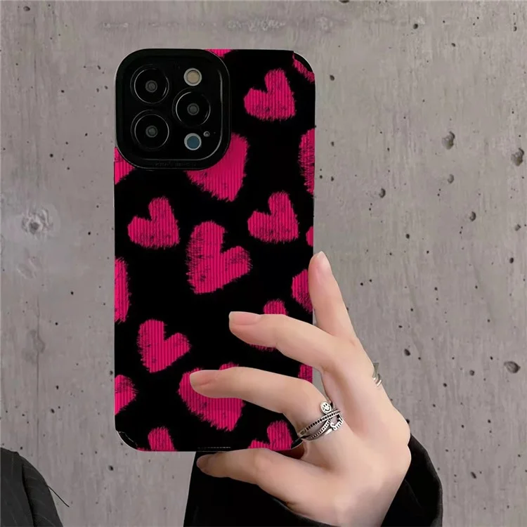 Para Iphone 16 Pro Case Graffiti Design Heart Design Soft TPU Protective Back Cover