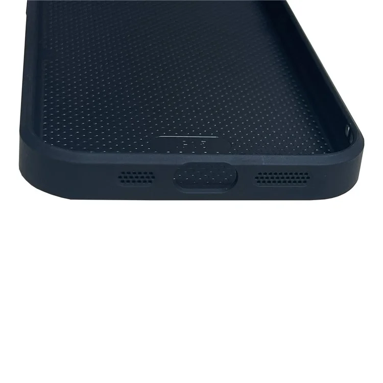 Для Iphone 16 Pro Max Case Case Anti-Scratch Down Jacket pu Leather+TPU Phone Cover - Серебро