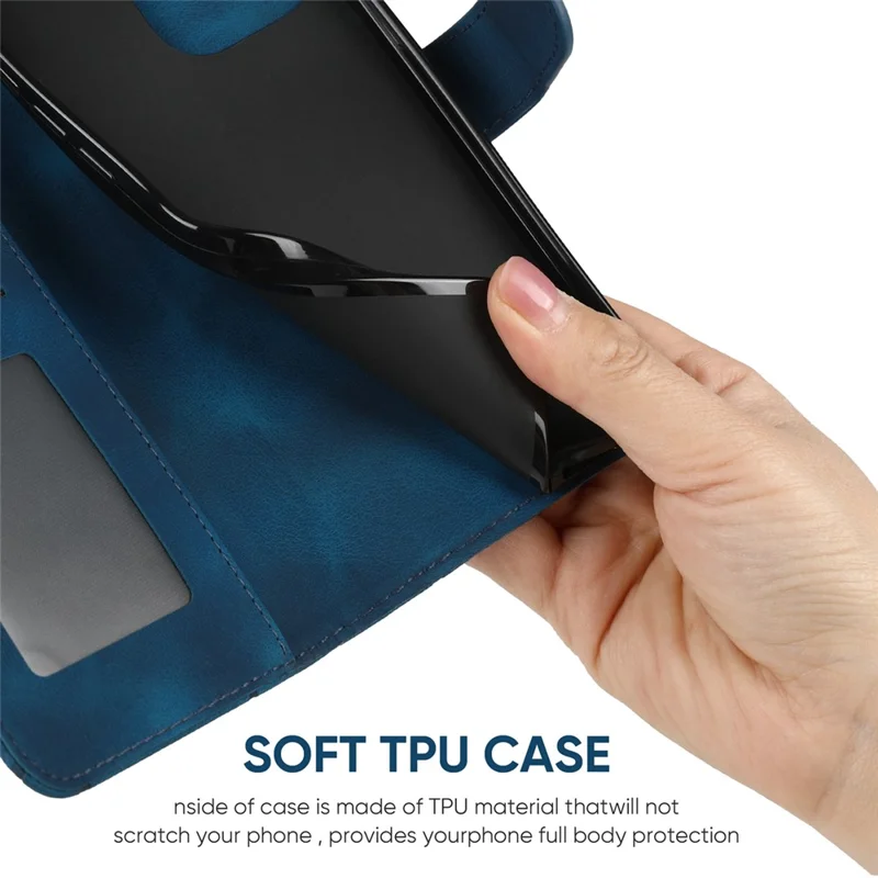 Per Samsung Galaxy A16 Coperchio Pelle Pettura Caso - Blu