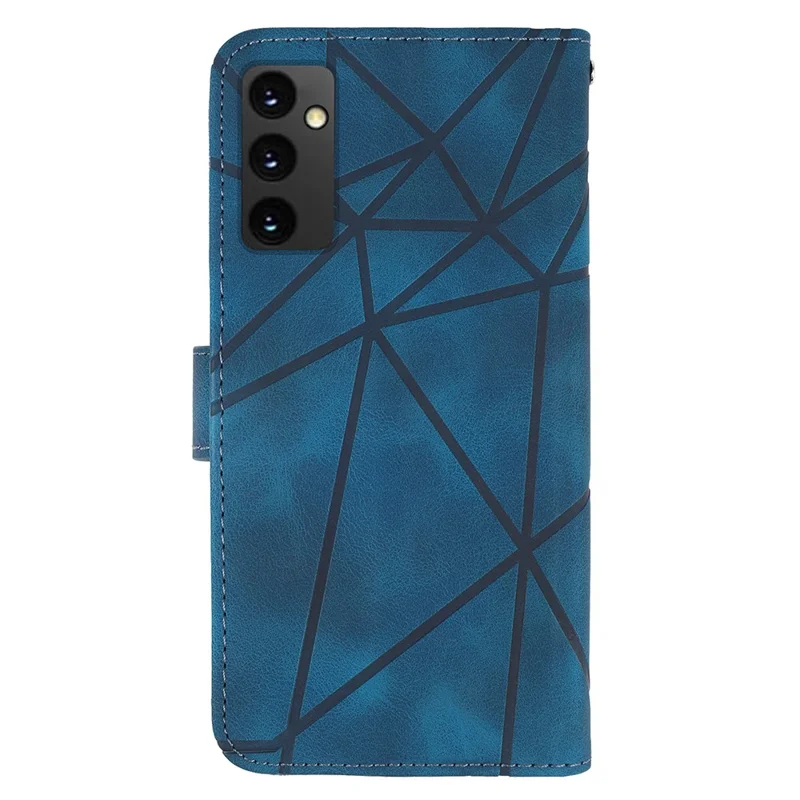 Per Samsung Galaxy A16 Coperchio Pelle Pettura Caso - Blu
