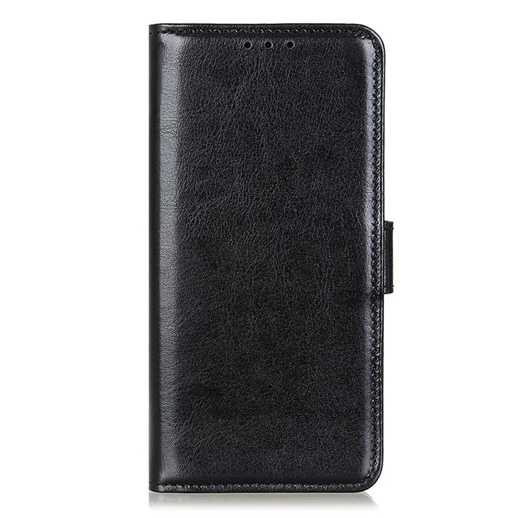 Para Xiaomi 14t Pro Case Crazy Horse Texture PU Cuero Phone Soport Cover - Negro