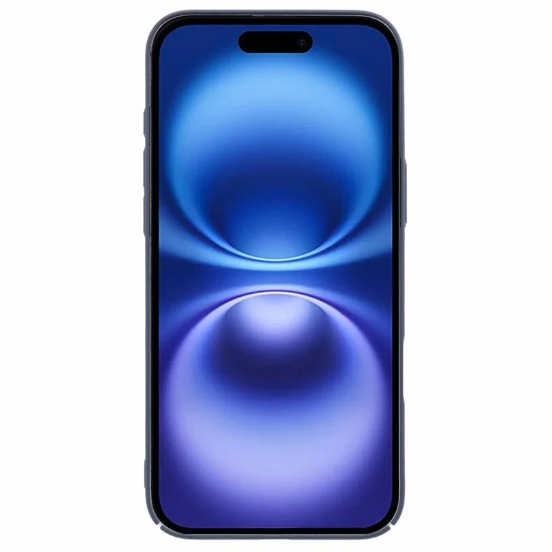 Para Iphone 16 Plus Caso Matte Hard PC Ultra-Slim Cell Tele - Cinza Escuro