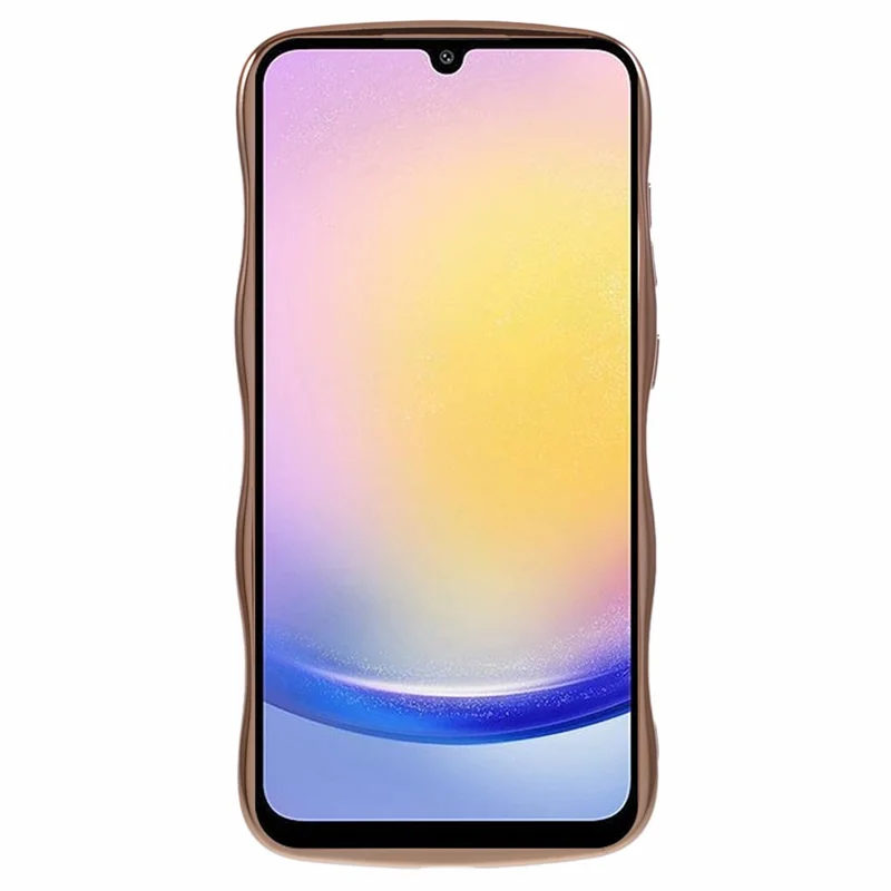 Für Samsung Galaxy A34 5G Case Love Love Hearts TPU -telefonabdeckung Curly Wave Frame Großes Fenster - Elfenbeinweiß