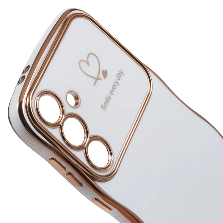 Для Samsung Galaxy A35 5G Case Love Heart - Слоновая Кость Белая