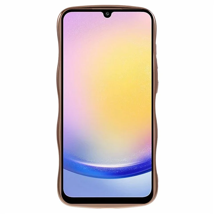 Для Samsung Galaxy A15 4G / 5G Case Love Hearts Tpu Cople Cover Curly Wave Frame Большое Окно - Слоновая Кость Белая