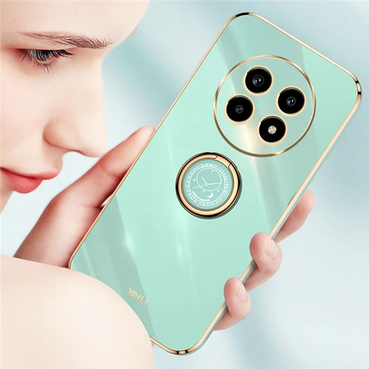 Xinli Для Realme 13 Pro 5G Case Ring Кольцо с Кик -стрижкой. Обложка Телефона TPU TPU - Голубой