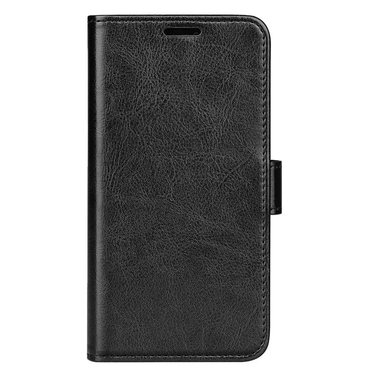 Crazy Horse Texture Anti-drop Wallet Case for Sony Xperia 5 IV 5G, Foldable Stand PU Leather + TPU Folio Flip Phone Cover - Black
