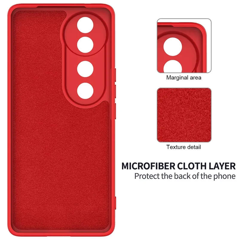 Для Vivo T3 Ultra 5G Case Liquid Silicone Chop Phone Cope с Ручным Ремнем - Красный