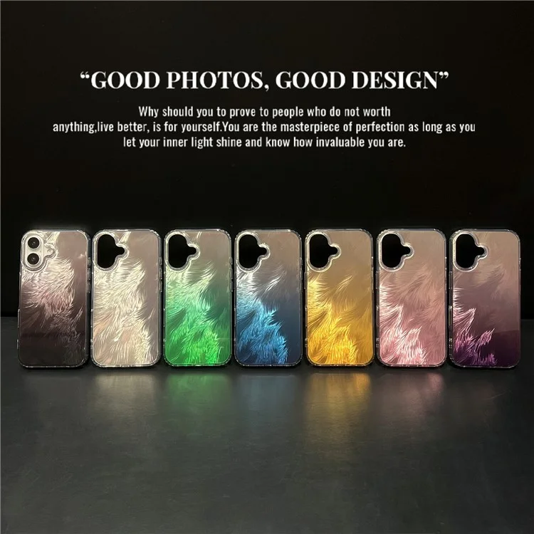Für Iphone 16 Plus Case Fox Tail Muster Heißes Stempeln Elektroplieren Weiche TPU -telefonschale - Silber