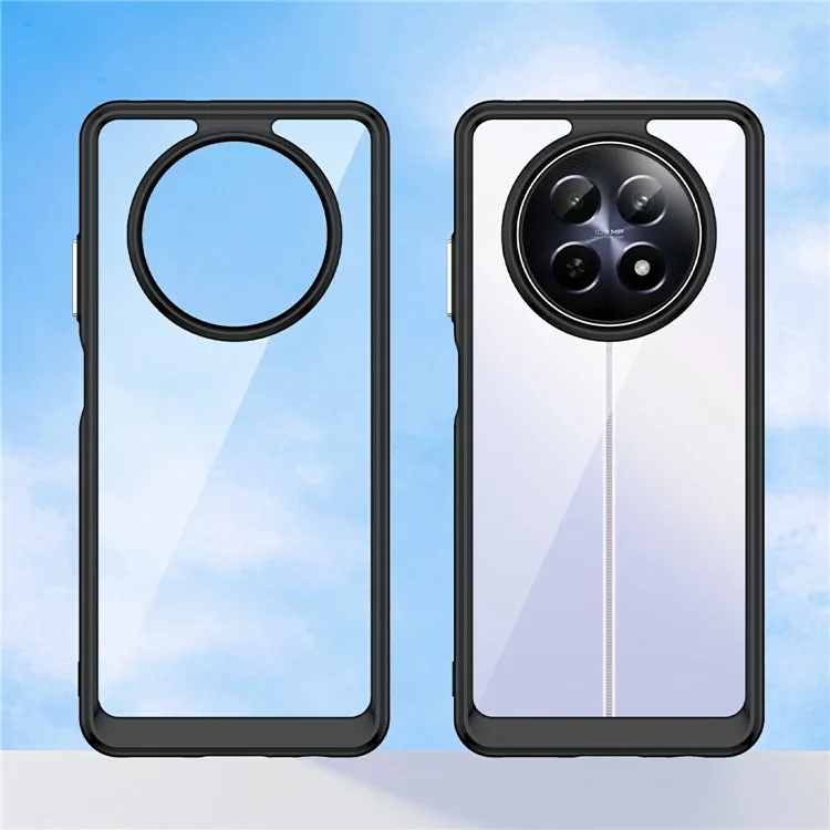 для realme 13 5g / 12 5g / 12x 5g / narzo n65 5g / нарзо 70x 5g / c65 5g case tpu +акриловая телефонная крышка - черный