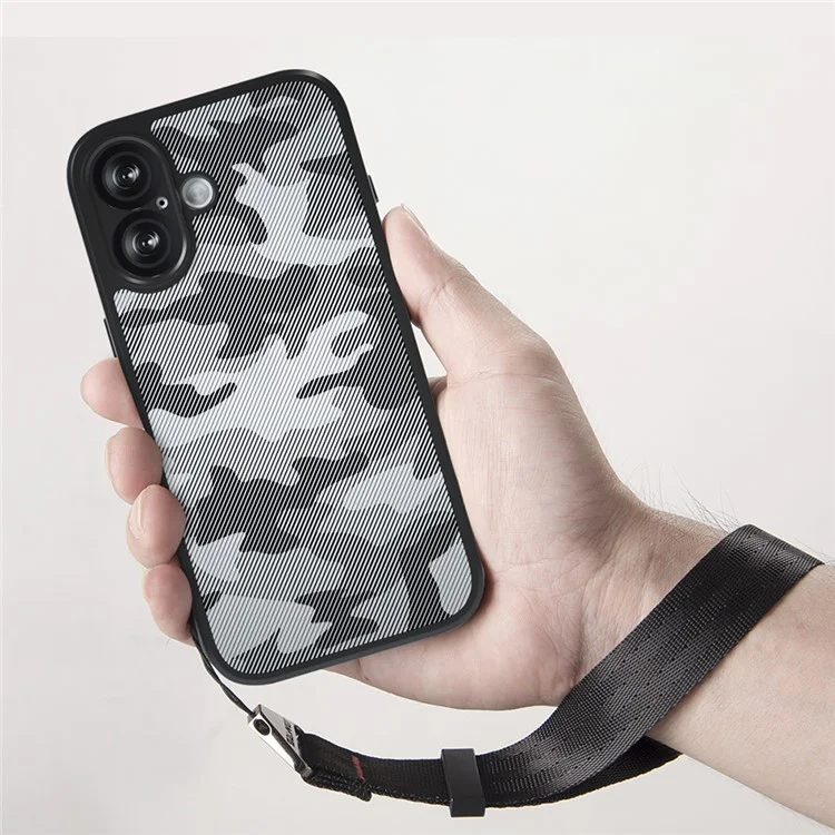IBMRS For iPhone 16 Plus Case TPU + PC Heavy Duty Shockproof Phone Cover Camera Protection - Artistic Camouflage