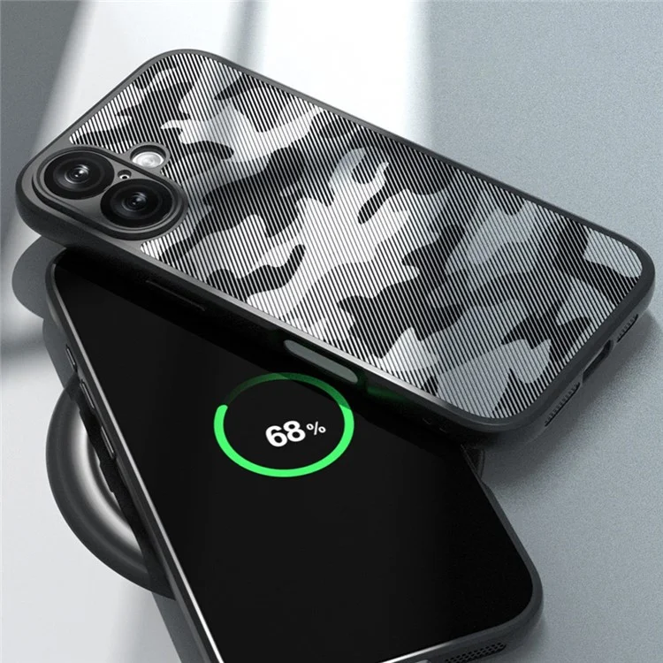 IBMRS For iPhone 16 Plus Case TPU + PC Heavy Duty Shockproof Phone Cover Camera Protection - Artistic Camouflage
