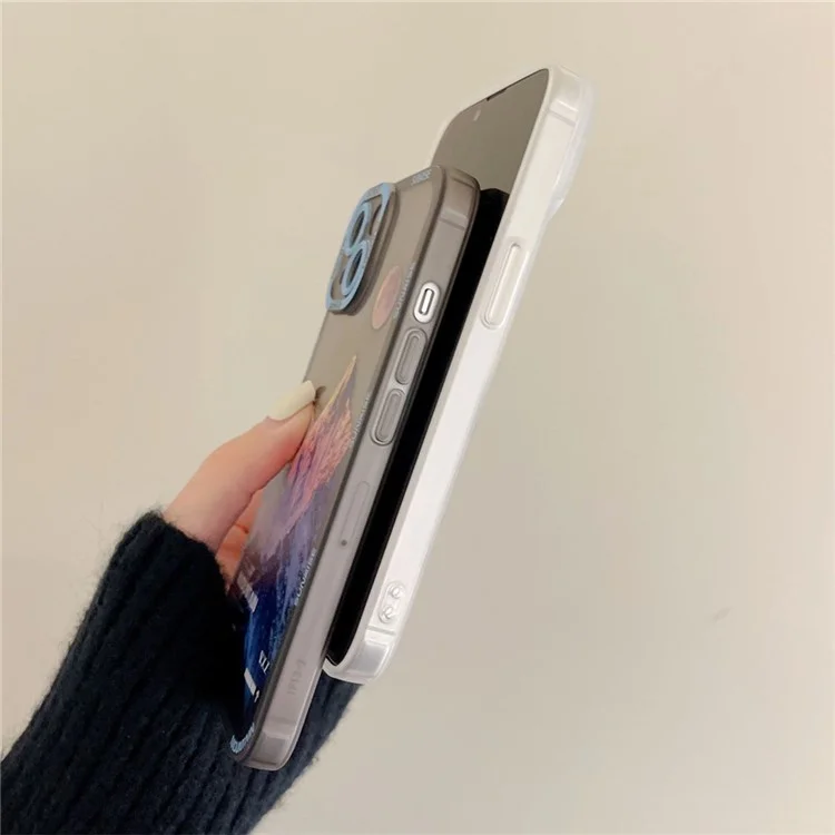 Для Iphone 15 Case Snow Mountain Pattern Shock -reseance Soft TPU Задняя Крышка - Стиль а