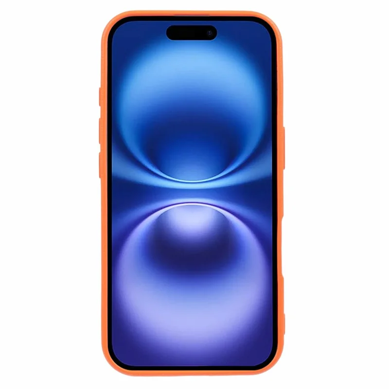 Pour Iphone 16 Case TPU Splatter Paint Téléphone Cover - Orange