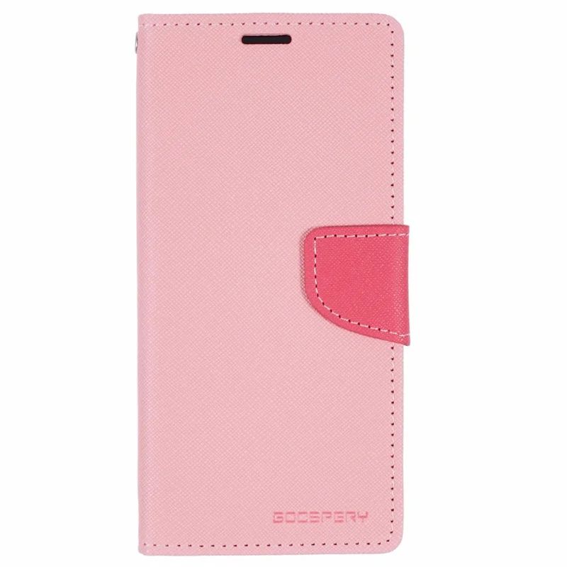 MERCURY GOOSPERY For iPhone 16 Case PU Leather Wallet Phone Cover - Pink