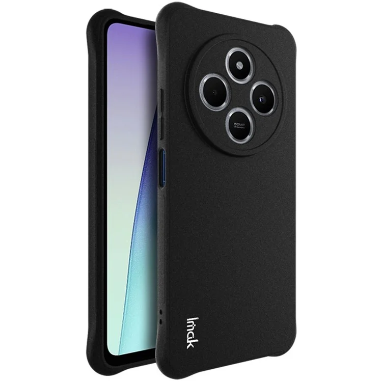IMAK pour Xiaomi Poco C75 4G / Redmi 14R 5G / 14C 4G Coque TPU Housse de Téléphone Airbag Antichoc - Noir