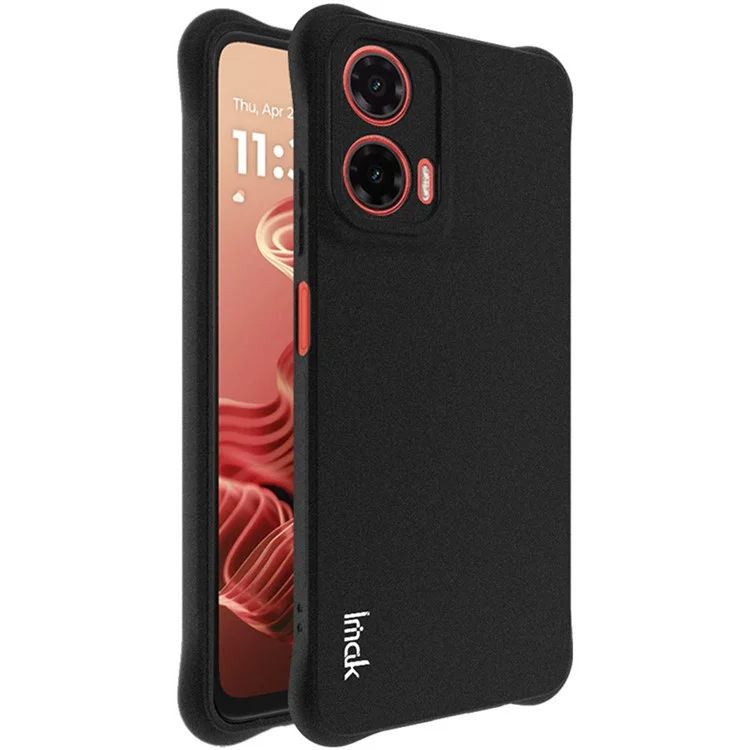 IMAK For Motorola Moto G35 5G Case TPU Phone Cover Airbag Shockproof Protection - Black