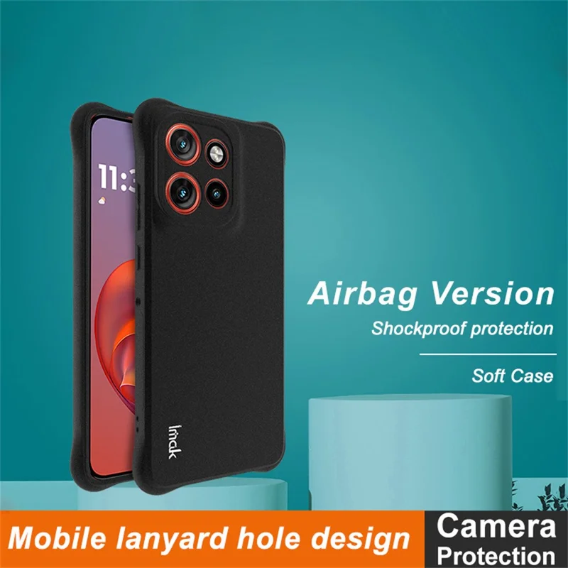 IMAK For Motorola Thinkphone 25 5G /  Moto S50 5G / Edge 50 Neo 5G Case TPU Phone Cover Airbag Shockproof Protection - Black