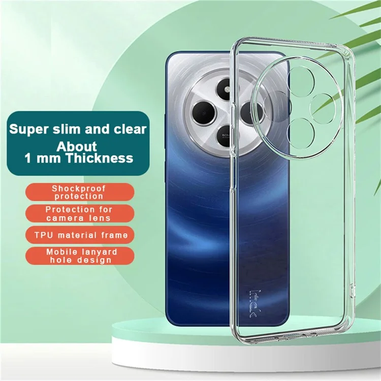 IMAK UX-5 Series Para Xiaomi Poco C75 4G / Redmi 14R 5G / 14C 4G Caso Transparente TPU Ultra Slim Capa de Telefone