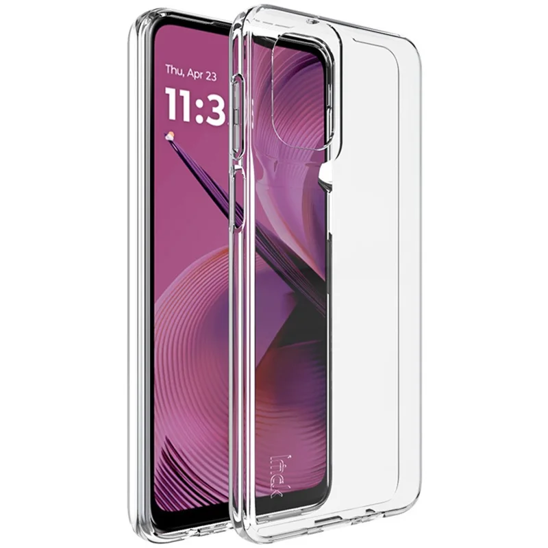 IMAK UX-5 Series For Motorola Moto G55 5G Case Protective Soft TPU Phone Cover - Transparent