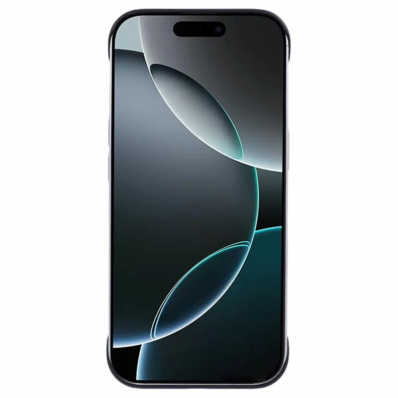 For iPhone 15 Pro Case Hard PC Frameless Heat Dissipation Phone Cover - Black