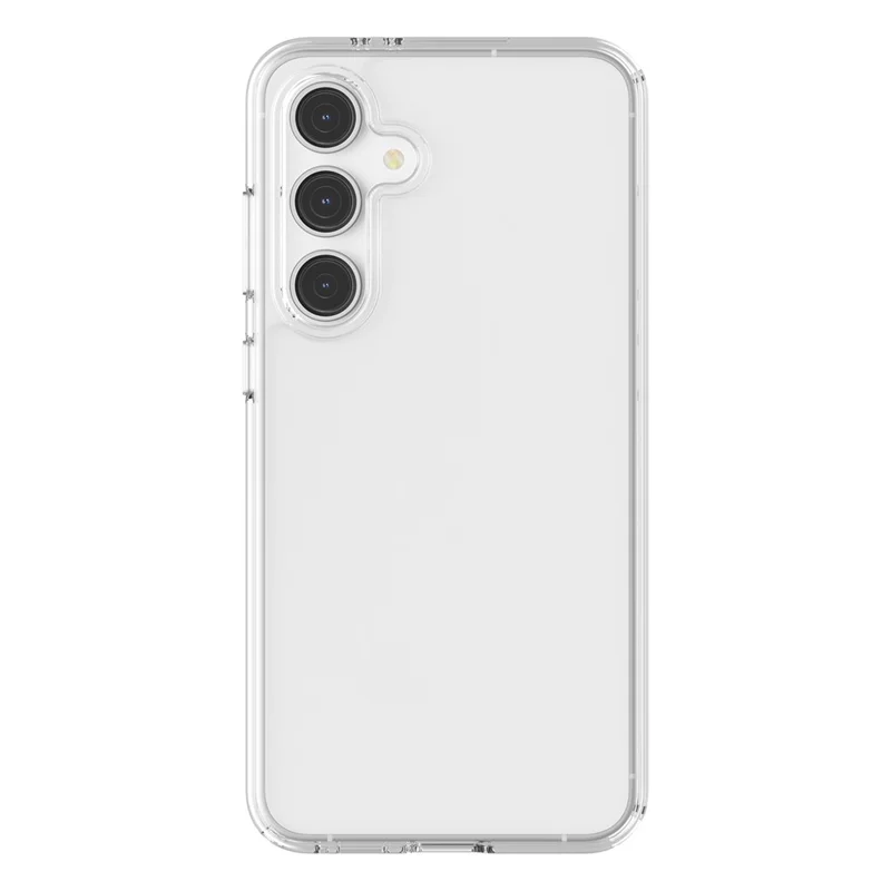 For Samsung Galaxy S24 FE Case PC + TPU Shockproof Clear Phone Cover - Transparent White