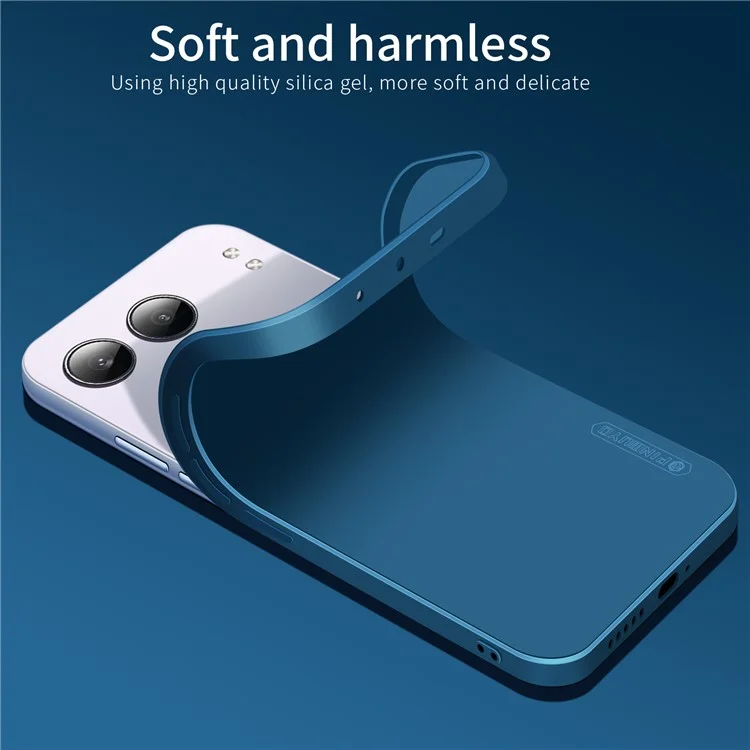 PINWUYO JK Touching Series Per OnePlus Nord 4 Case Silky Touch Soft TPU Cover Posteriore del Telefono - Blu Navy