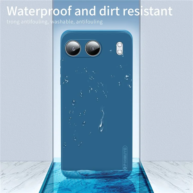PINWUYO JK Touching Series Per OnePlus Nord 4 Case Silky Touch Soft TPU Cover Posteriore del Telefono - Blu Navy