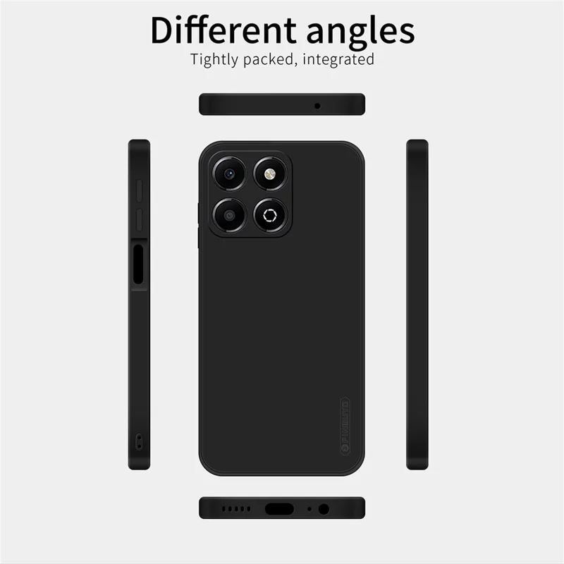 Pinwuyo JK Touching Series For Honor X6b 4G Case Silky Touch TPU Soft Tpu Tapa Trasera - Azul Marino