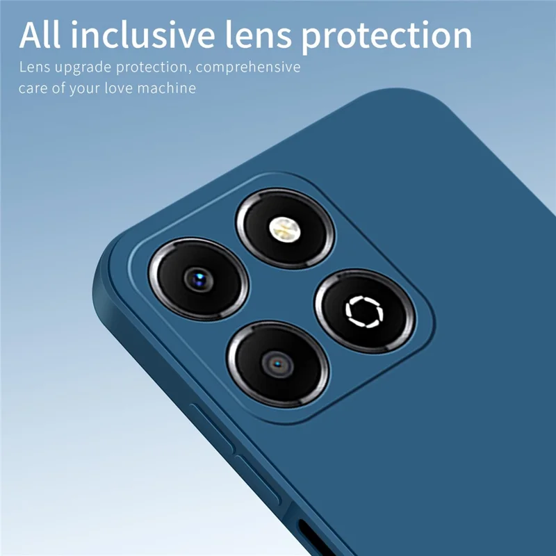 Pinwuyo JK Touching Series For Honor X6b 4G Case Silky Touch TPU Soft Tpu Tapa Trasera - Azul Marino