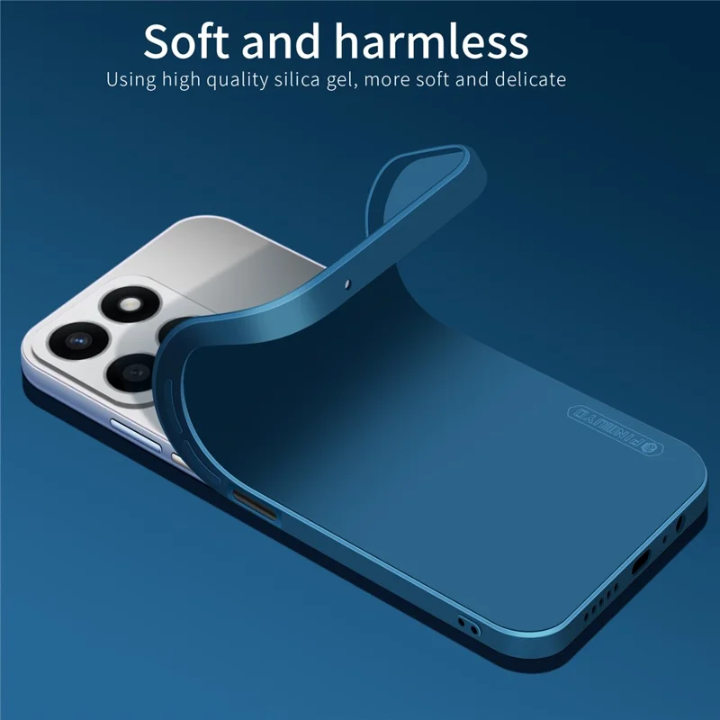 Pinwuyo JK Touching Series For Honor X6b 4G Case Silky Touch TPU Soft Tpu Tapa Trasera - Azul Marino