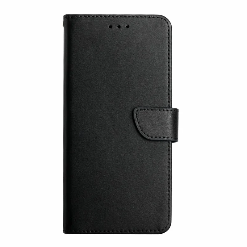 HT02 Para Motorola Moto G55 5G Case Genuino de Cuero de Vaca Cover Nappa Textura - Negro