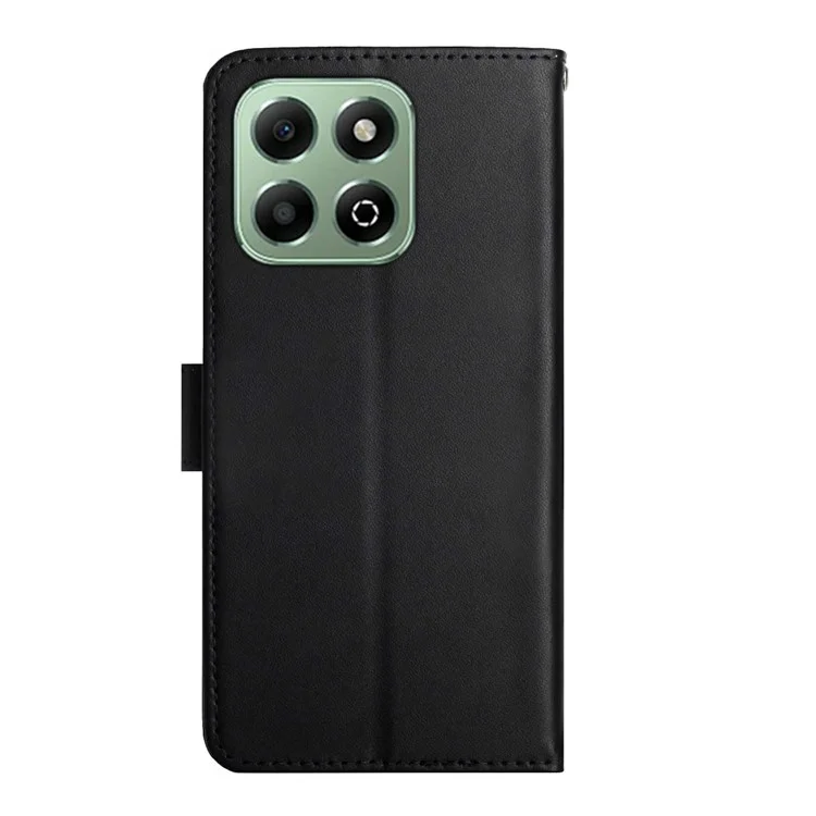 HT02 Para Honra 200 Case Smart 5G Caso de Vaca Genuíno Capa de Couro Nappa Textura - Preto