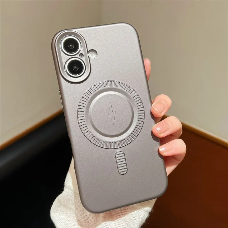 Per Iphone 16 Plus Case Compatibile Con MagSafe Shell di Telefono Tpu Antidrop MagSafe - Grigio