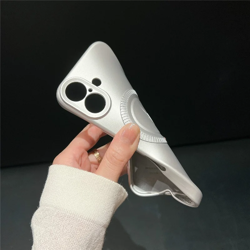 Per Iphone 16 Plus Case Compatibile Con MagSafe Shell di Telefono Tpu Antidrop MagSafe - Grigio