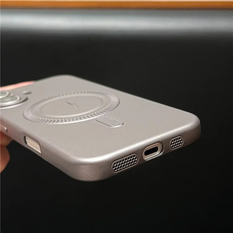 Per Iphone 16 Plus Case Compatibile Con MagSafe Shell di Telefono Tpu Antidrop MagSafe - Grigio