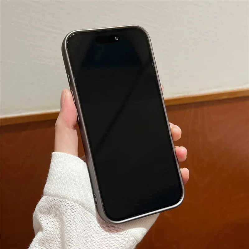Para Iphone 16 Case Compatível Com MagSafe Anti-Drop Soft TPU Phone Shell - Cinza