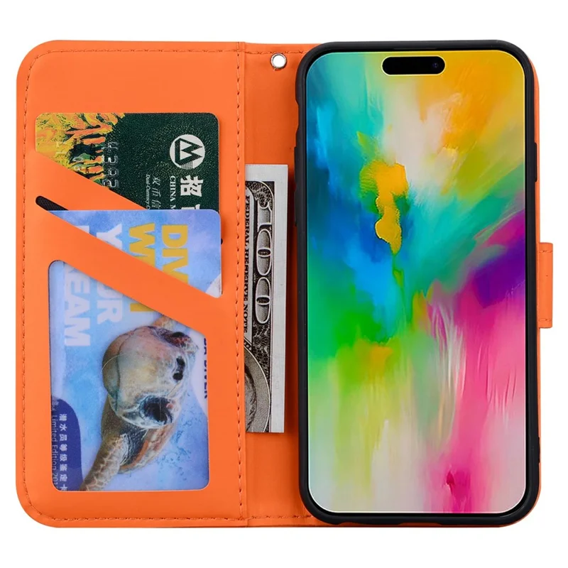 Для Iphone 16 Pro Case Case Patter - Апельсин