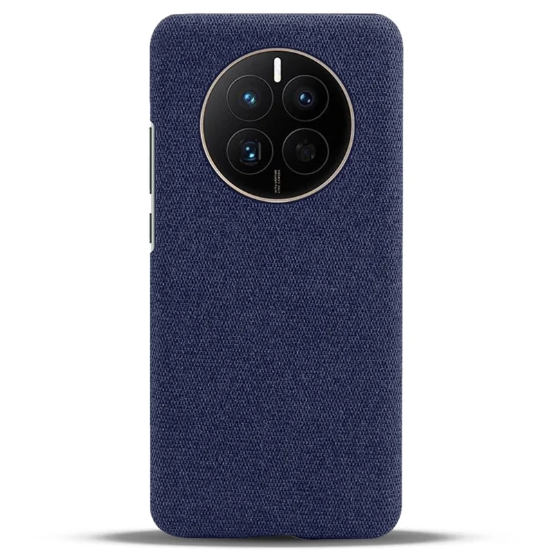 For Huawei Mate 50 4G Shockproof Case Solid Color Hard PC+Cloth Anti-Scratch Protective Cover - Blue