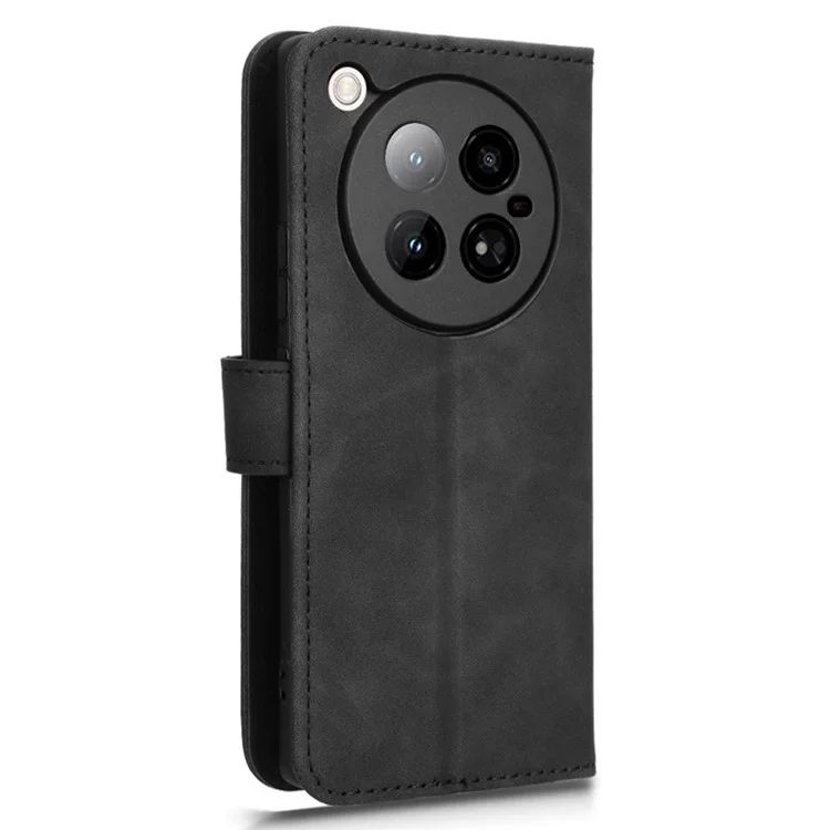 Pour Infinix Zero 40 4G Étui en cuir Skin-Feel Anti-Drop Wallet Flip Phone Cover - Noir