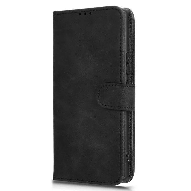 Pour Infinix Zero 40 4G Étui en cuir Skin-Feel Anti-Drop Wallet Flip Phone Cover - Noir