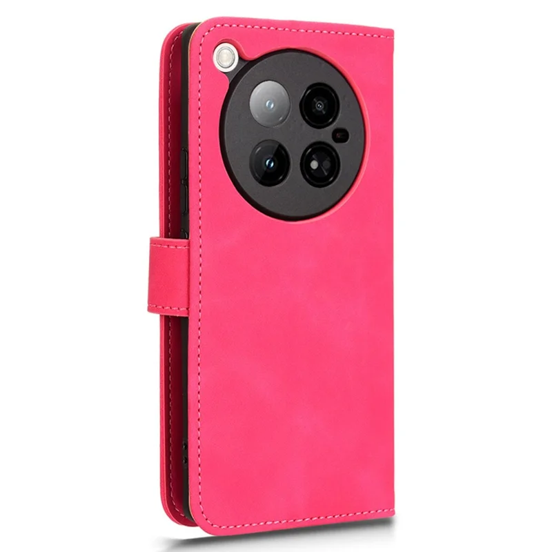 For Infinix Zero 40 4G Leather Case Skin-Feel Anti-Drop Wallet Flip Phone Cover - Rose
