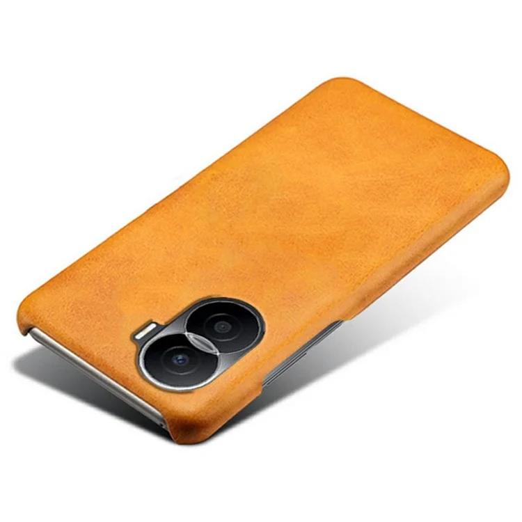 Per Onore X40i 5g Slim Shock-shock Cover Texture Polpaccio PU in Pelle Rivestita Con pc Duro Anti-scratch - Arancia