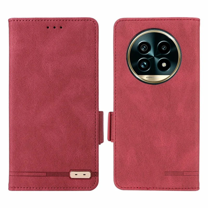 Для Realme 13 Pro 5g / 13 Pro+ 5g Case Cemine Wallet Flip Phone Cope с Аппаратным Декором - Роза