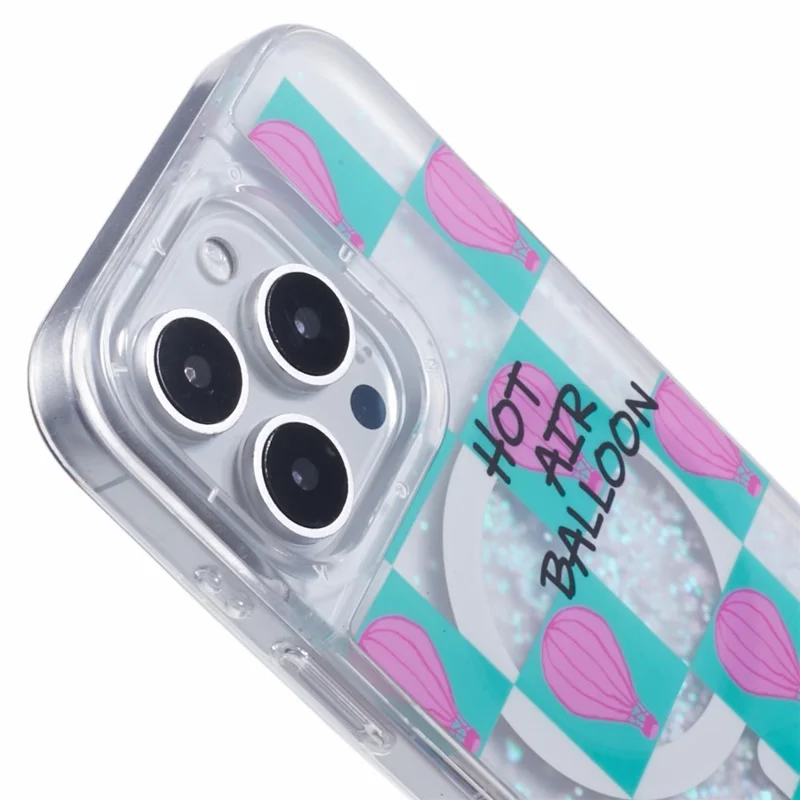 Youngkit Pour Iphone 16 Pro Case Compatible Avec Magsafe Waterfall Quicks Sands pc + Tpu Téléphone - Petite Montgolfière