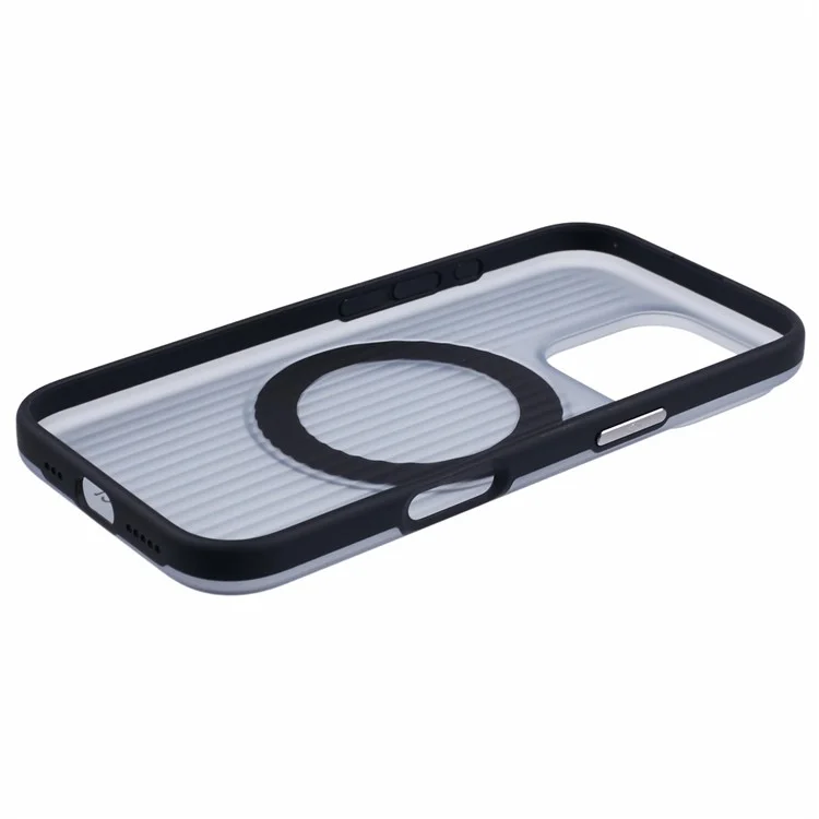 Leveau x Pour L'iphone 16 Pro Case Rotation Magnetic Kickstand pc + Tpu Téléphone - Noir