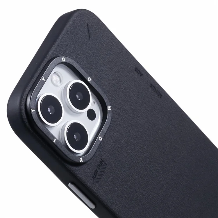 Youngkit Per Iphone 16 Pro Case Compatibile Con Magsafe PU Leather + PC Cover Per Telefono - Nero