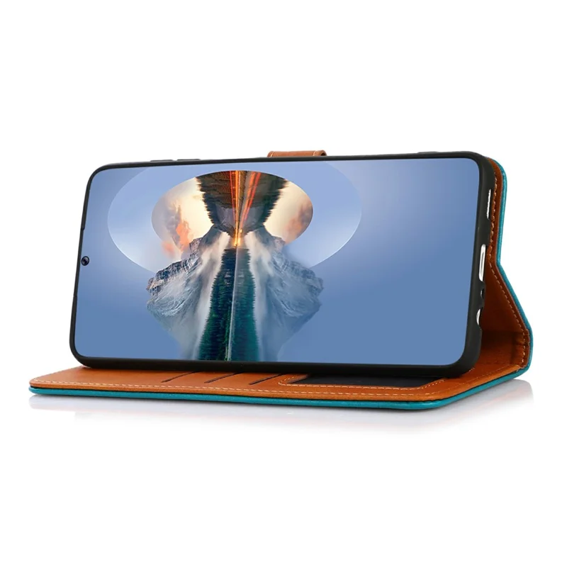 KHAZNEH voor Motorola Moto G55 5G portemonnee hoesje standaard leren fliphoes - Zwart