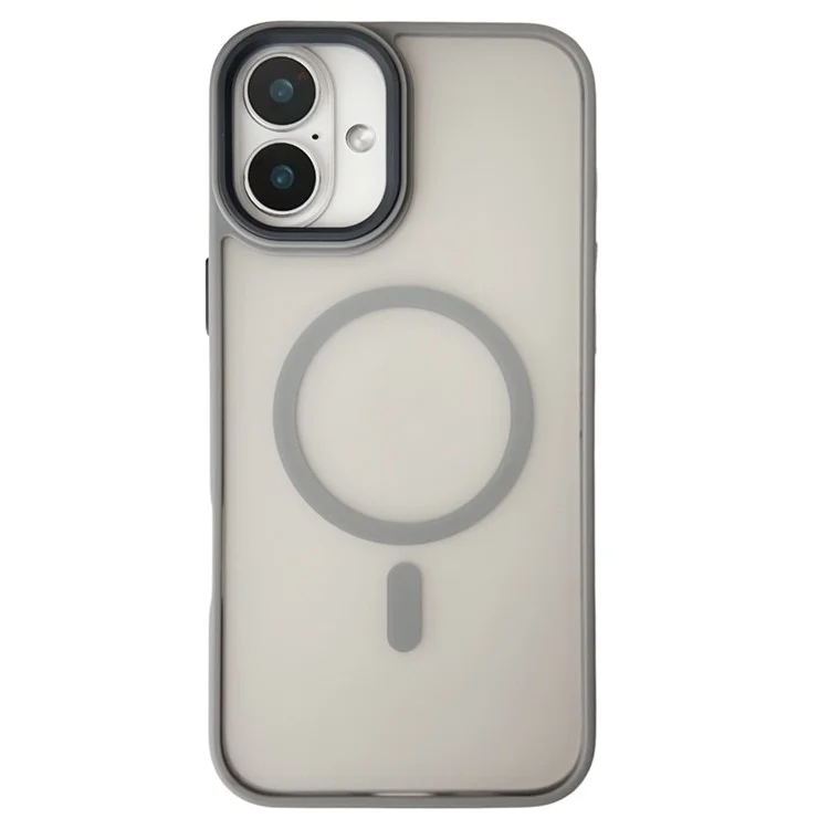 Для Iphone 16 Плюс Корпус, Совместимый с Матовой Крышкой Для pc Magsafe Skin Touch Tpu+ - Серый
