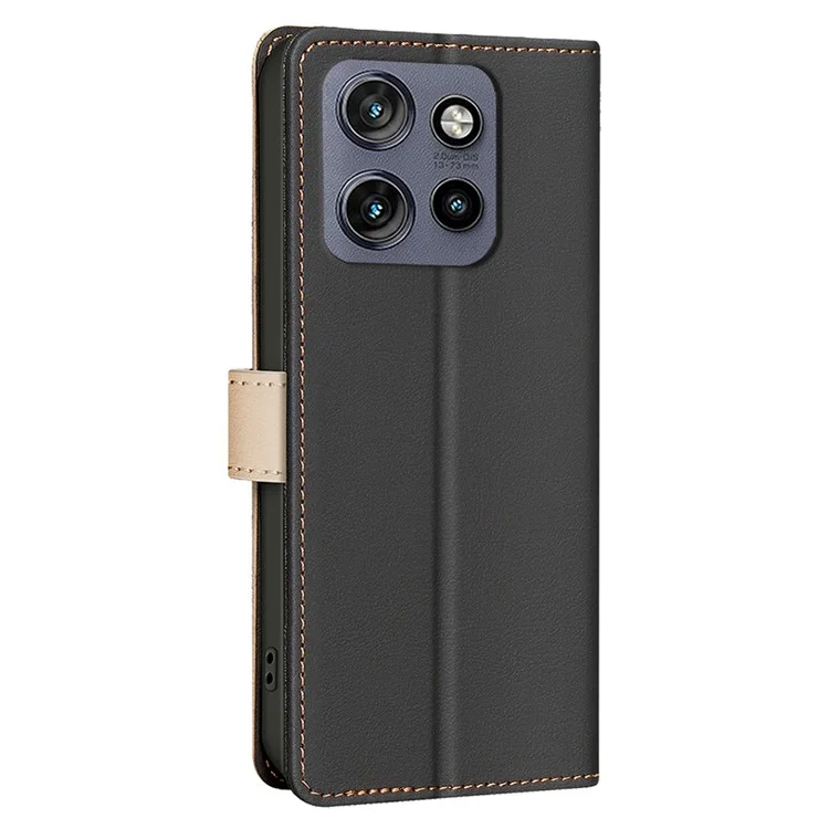 Binfen Color BF33 Корпус Для Motorola Edge 50 Neo 5G Кожа - Черный